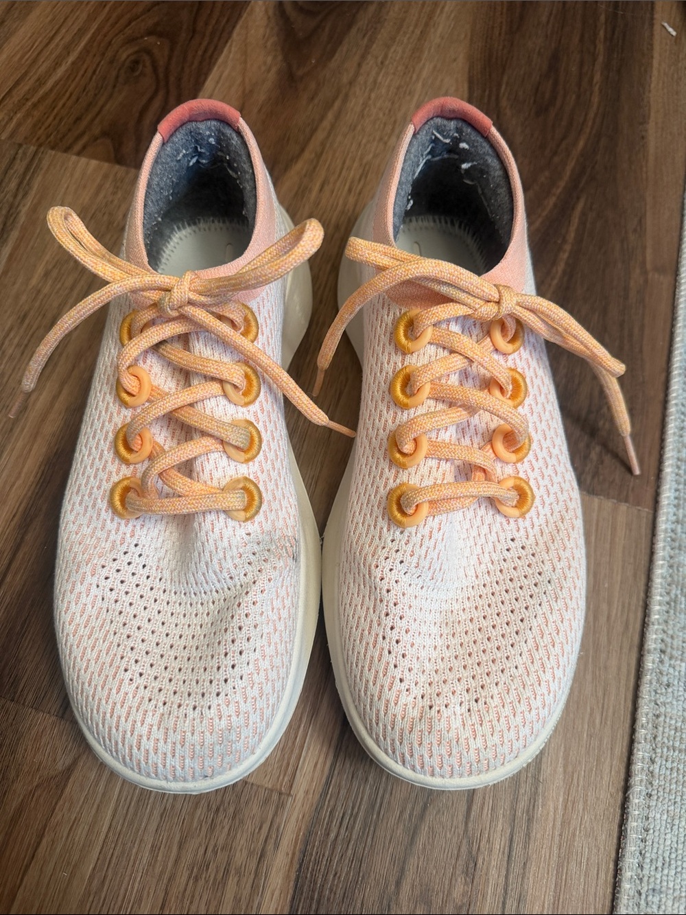 allbirds Women's Peach and Cream Tree Runners